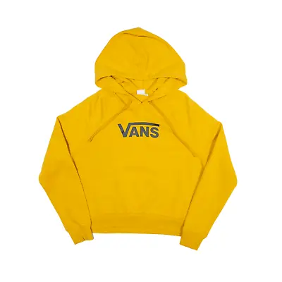 Buy VANS Cropped Hoodie Yellow Pullover Womens XS • 17.99£