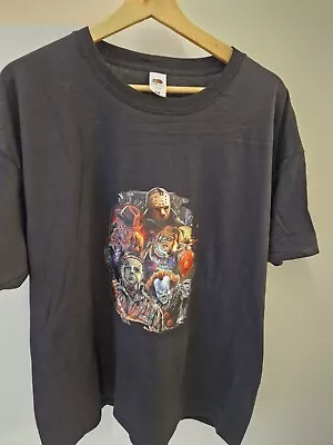 Buy Horror T Shirt XL Pennywise Chucky Freddy Jason Micheal Myers Elm Street  • 9.99£