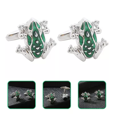 Buy Wedding Frog Jewelry Men Frog Cuff Links Mens Unique Gifts • 6.52£