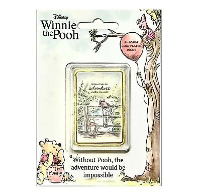 Buy New  Winnie The Pooh  [24ct Gold Plated] Collectible Ingot Gift • 129.99£