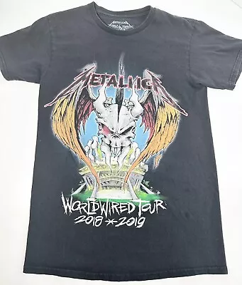 Buy Metallica Shirt Women’s Size Small Black Worldwide Tour 2018-2019 Short Sleeve • 13.73£