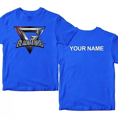 Buy Personalised Name Print Adults Kids Gladiators 90's TV Show T-Shirt Retro UK Tee • 9.99£