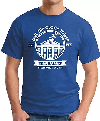 Buy SAVE THE CLOCK TOWER T-SHIRT   Back To The Future Novelty Geek Nerd Men's Top • 9.49£