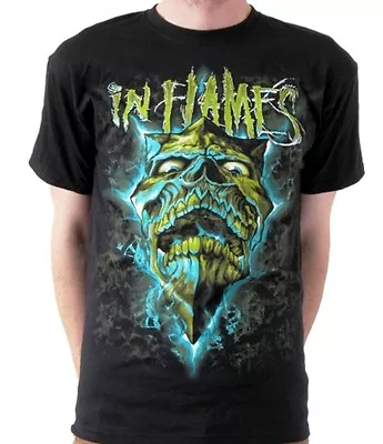 Buy IN FLAMES - Glowing Jester Mint - T-Shirt - Größe Size S - Neu • 18.16£