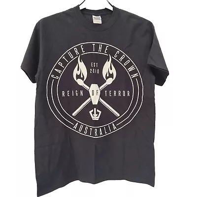 Buy Capture The Crown Reign Of Terror Black T Shirt Size Medium Metalcore Band Merch • 4.95£