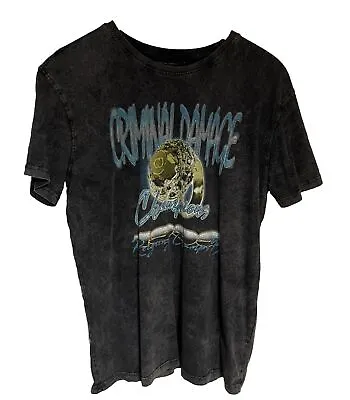 Buy Criminal Damage London Grey Acid Wash T-shirt Size Large • 7.95£