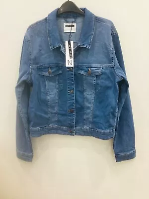 Buy Noisy May Ladies Denim Jacket | Size XL UK 16 | RRP £34.99 • 12£