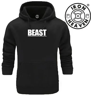 Buy Beast Hoodie Gym Clothing Bodybuilding Training Workout Exercise Boxing MMA Top • 18.39£