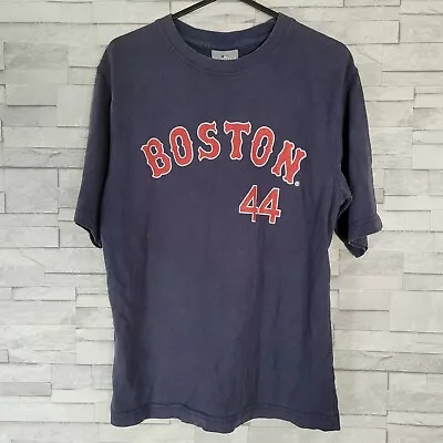 Buy Boys MLB T Shirt Top Blue Baseball BOSTON RED SOX Age 8-10 • 7.49£