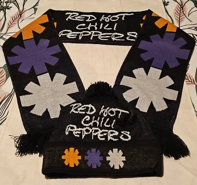 Buy Red Hot Chili Peppers - Hat & Scarf, Official Tour Merch, RARE • 30£