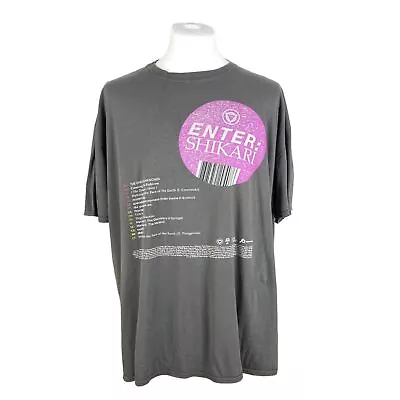 Buy Enter Shikari T Shirt XXXL Grey Metal Band T Shirt Rock Band Tee 2000s Oversized • 30£