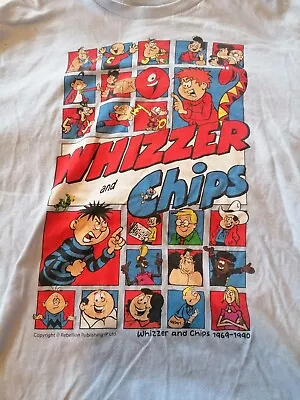 Buy Whizzer And Chips T Shirt Made By Apperel Of Laughs Size XL 44  VGC Light Blue • 5£
