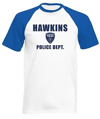 Buy Hawkins Police Department Men's Short Sleeve Baseball Shirt - • 13.99£