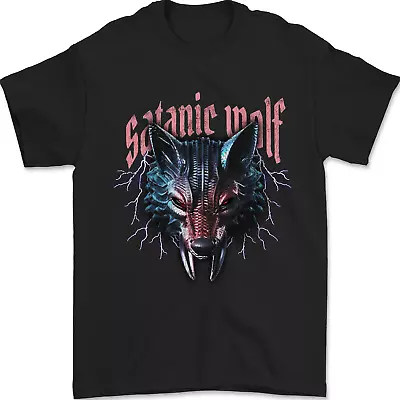 Buy Satanic Wolf Mens T-Shirt 100% Cotton • 7.49£