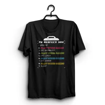 Buy PERFECT DAY Gaming Mens Funny T-Shirts Novelty T Shirt Clothing Tee Joke Gift • 9.95£