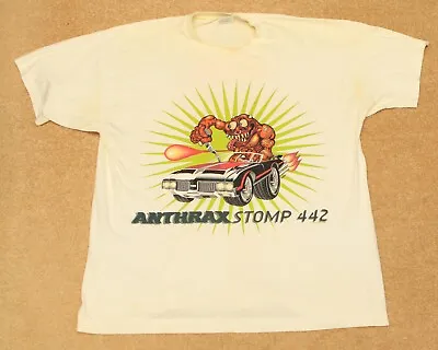 Buy Vintage 1995 Anthrax Stomp 442 Tour Shirt Size XL  • 150£