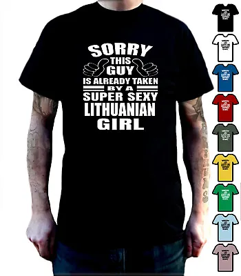 Buy Lithuanian Girl T-shirt For Boyfriend Gift - Sorry This Guy  Birthday Valentines • 11.99£