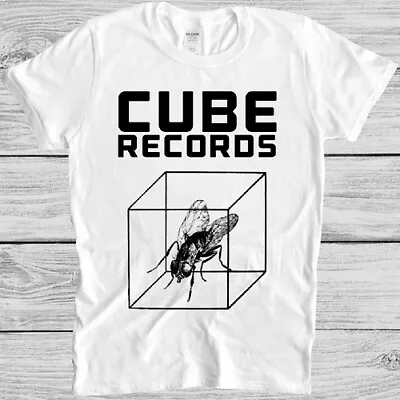 Buy Cube Records T Shirt Logo Record Label Music Pop Rock Cool Gift Tee M310 • 6.35£