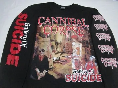 Buy CANNIBAL CORPSE Gallery Of Suicide LONG SLEEVE LARGE BROKEN HOPE SIX FEET UNDER • 27.60£