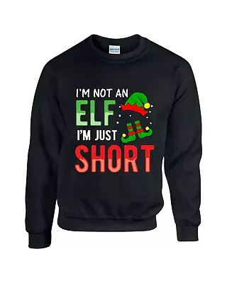 Buy I'm Not An Elf I'm Just Short Jumper, Christmas Secret Santa Joke Xmas Day Top • 16.99£
