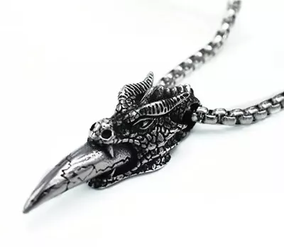 Buy Mens Dragon Necklace - Gothic Jewellery • 6.85£