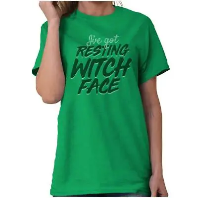 Buy I've Got Resting Witch Face Funny Christmas  Womens Short Sleeve Crewneck Tee • 18.99£