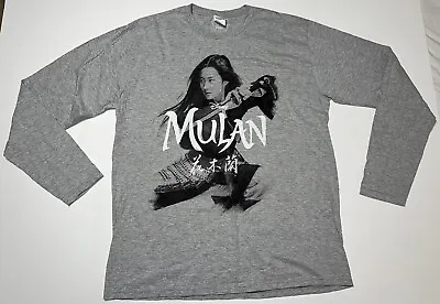Buy Disney Mulan Long Sleeve Gray Graphic T Shirt Adult Size XL EUC • 12.20£
