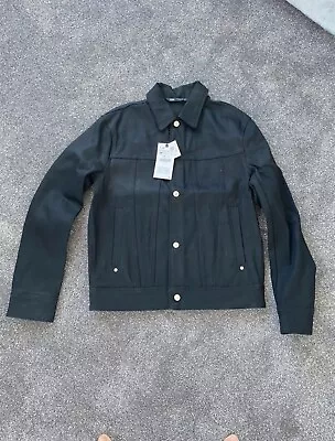 Buy Zara Denim Black Jacket Mens Size M • 25£
