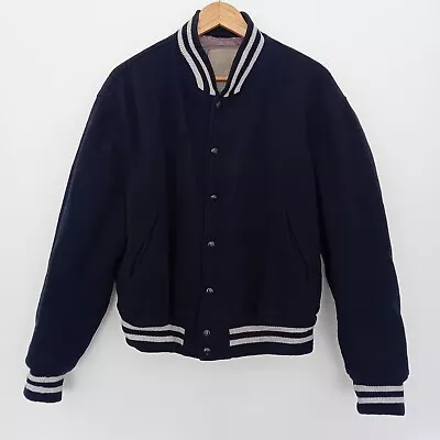 Buy Vtg Golden Bear Mens Wool Varsity Jacket - XL - Navy Blue  • 69.95£