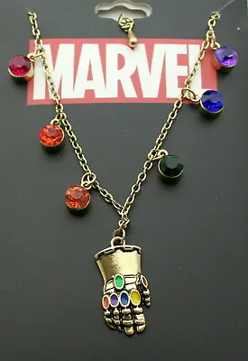 Buy Marvel Comics Avengers Infinity War Thanos Stone Gauntlet Necklace New MIP • 17.95£