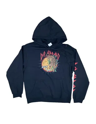 Buy Def Leppard Band High N Dry Womens Hoodie Size Large Black Rue 21 Sweatshirt NWT • 19.54£
