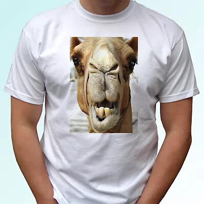 Buy Camel Head White T Shirt Animal Tee Top Design - Mens Womens Kids Sizes • 9.99£