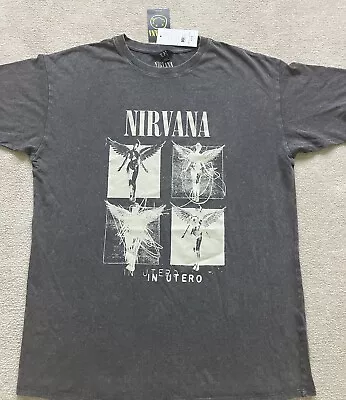 Buy Genuine Official Nirvana Size 12 T Shirt New With Tags New Look So Soft Comfy • 11£