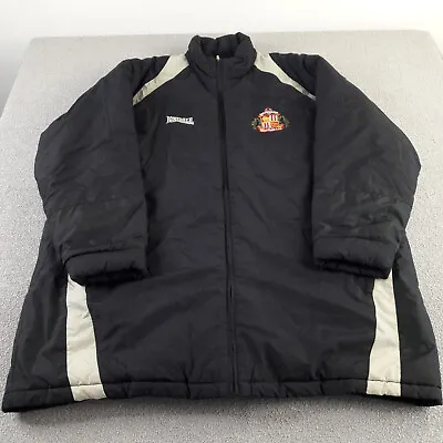 Buy Sunderland Bench Jacket Mens XXL 2XL Oversized Lonsdale Black Beige Long Warm • 36.35£