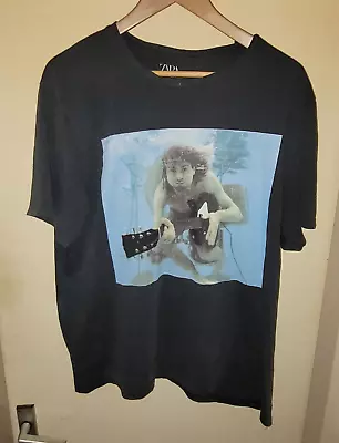 Buy Kurt Cobain Men's T Shirt Size XL Nirvana Guitar World Magazine Grunge Rock Meta • 7.99£