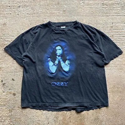 Buy Vintage Ozzy Osbourne - 'Best Of British' - 1995 - XL Tour T-Shirt 90's • 74.99£