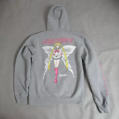Buy Sailor Moon Sweatshirt Womens Size Medium Gray Pristine Anime Hoodie Graphic • 28.90£