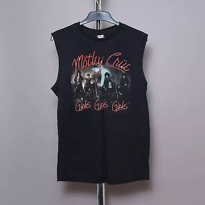 Buy Motley Crue Vest T Shirt SMALL Black Girls Girls Girls Rock Sleeveless Top S • 12.99£