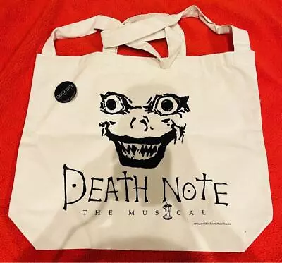 Buy DEATH NOTE Tote Bag Shoulder Ryuk Musical Color White Tsugumi Ohba Shueisha • 55.65£