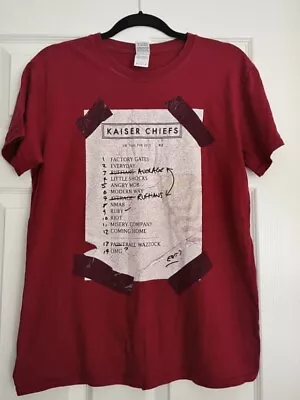Buy Kaiser Chiefs T Shirt Rare Tour Rock Indie Band Merch Tee Size Medium Top • 11.95£