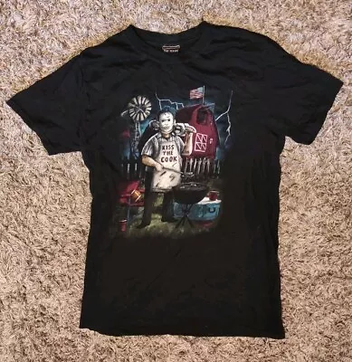 Buy Texas Chainsaw Massacre Leatherface Kiss The Cook Shirt Medium • 10£