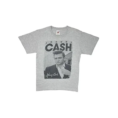 Buy 00’s Johnny Cash T-Shirt Mens Small Grey Fruit Of The Loom • 24.99£