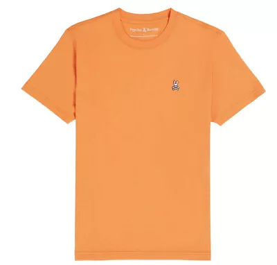 Buy Psycho Bunny Mens T-Shirt Classic Crew Neck Logo Branded Cotton Tee In Orange • 49.99£