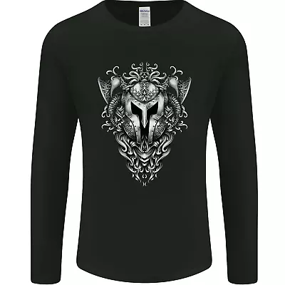 Buy Viking Helmet Valhalla Gym Training Top Mens Long Sleeve T-Shirt • 11.99£