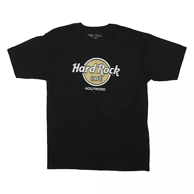 Buy HARD ROCK CAFE Hollywood Mens T-Shirt Black L • 17.99£