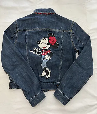 Buy Disney Parks Authentic Minnie Mouse Jean Jacket Size XS • 21.98£