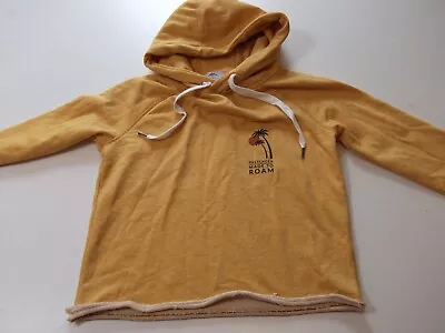 Buy Picture Organic Hoodie Womens XS Mustard Open Hem Hooded Sweatshirt • 12.95£