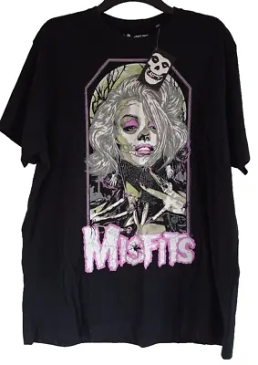 Buy Misfits - Zombie Girl Graphic T-shirt - XXL - Black - New With Tag • 17.99£