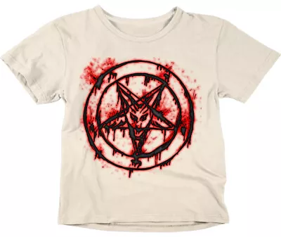 Buy Baphomet Gothic Satanic Rock Metal Kids Boys Girls Tshirt Childrens T-Shirt • 9.99£