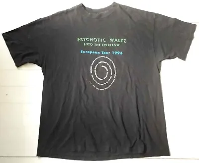 Buy PSYCHOTIC WALTZ Into The Everflow 1993 Europe Tour T Shirt Vintage Metal Prog LP • 83.88£
